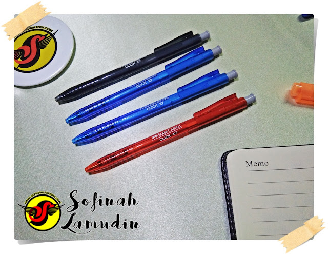 Koleksi Alat Tulis | Ball Pen Untuk Menulis Nota Atau Mencatat | Review dan Kelebihan Ball Point Pen Mengikut Jenama Alat Tulis Koleksi Alat Tulis | Ball Pen Untuk Menulis Nota Atau Mencatat | Review dan Kelebihan Ball Point Pen Mengikut Jenama Alat Tulis - Faber-Castel Click X7 Ball Point Pen