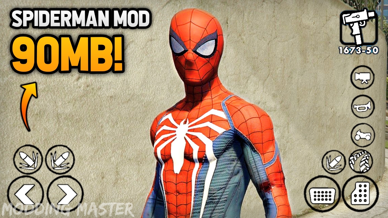 90MB] Spiderman Mod For GTA San Andreas Android