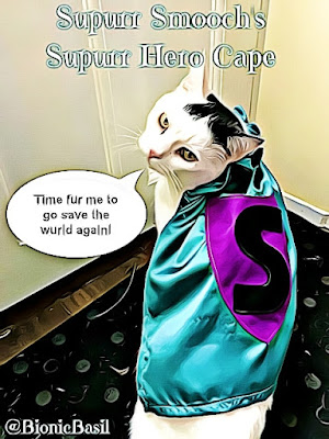 Crafting with Cats @BionicBasil® Smoochs Supurr Hero Cape