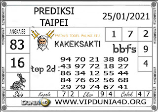 Prediksi Togel TAIPEI DUNIA4D 25 JANUARI 2021 Prediksi Togel TAIPEI DUNIA4D 25 JANUARI 2021