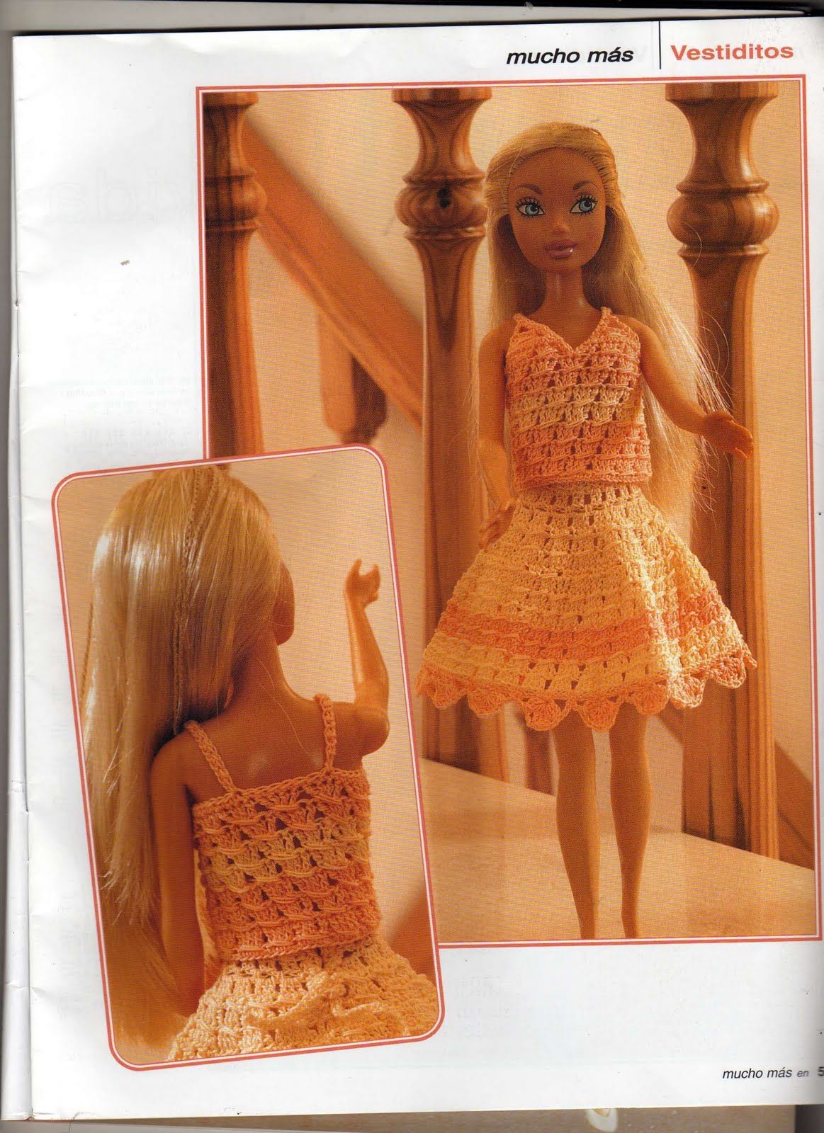 20 patrones de vestidos para Barbie