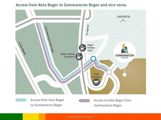 Akses Menuju Summarecon Bogor