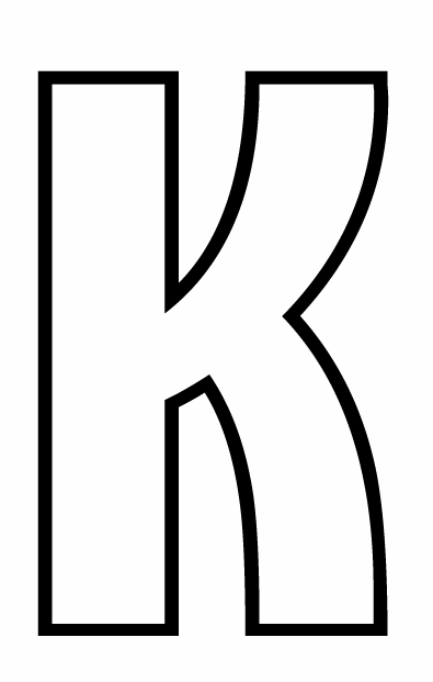 Печатная буква к картинки