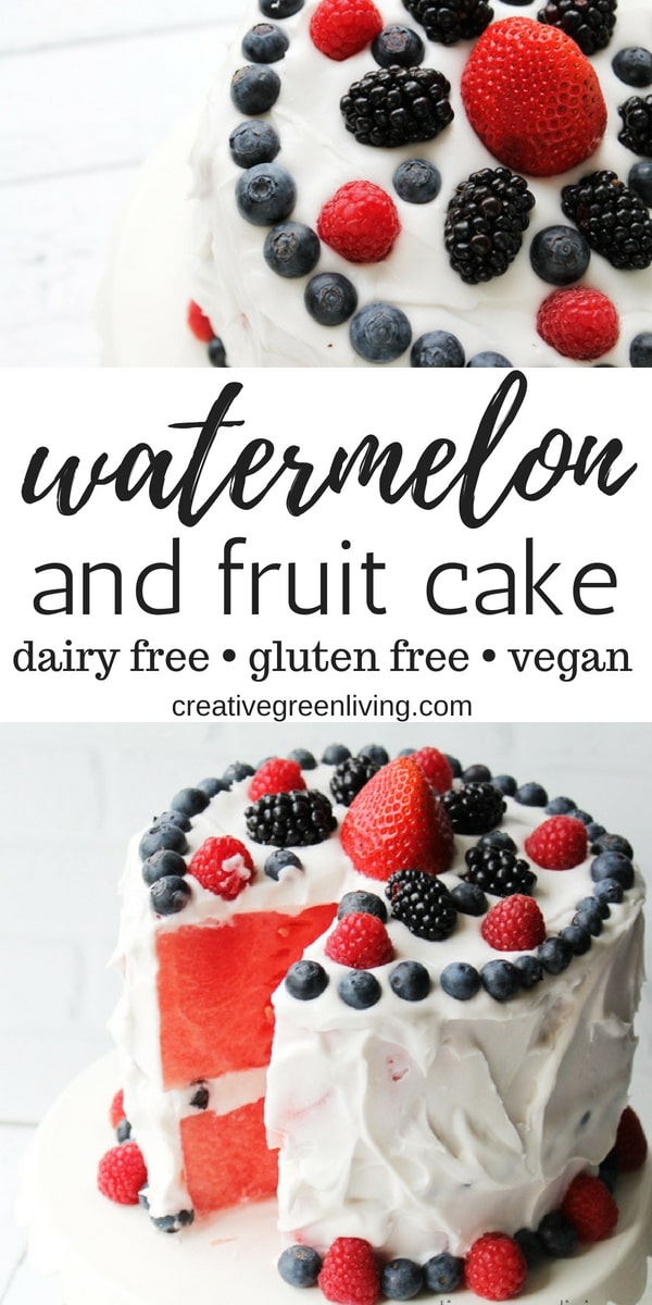 How to Make a Layered Watermelon Cake with Coconut Cream Frosting
