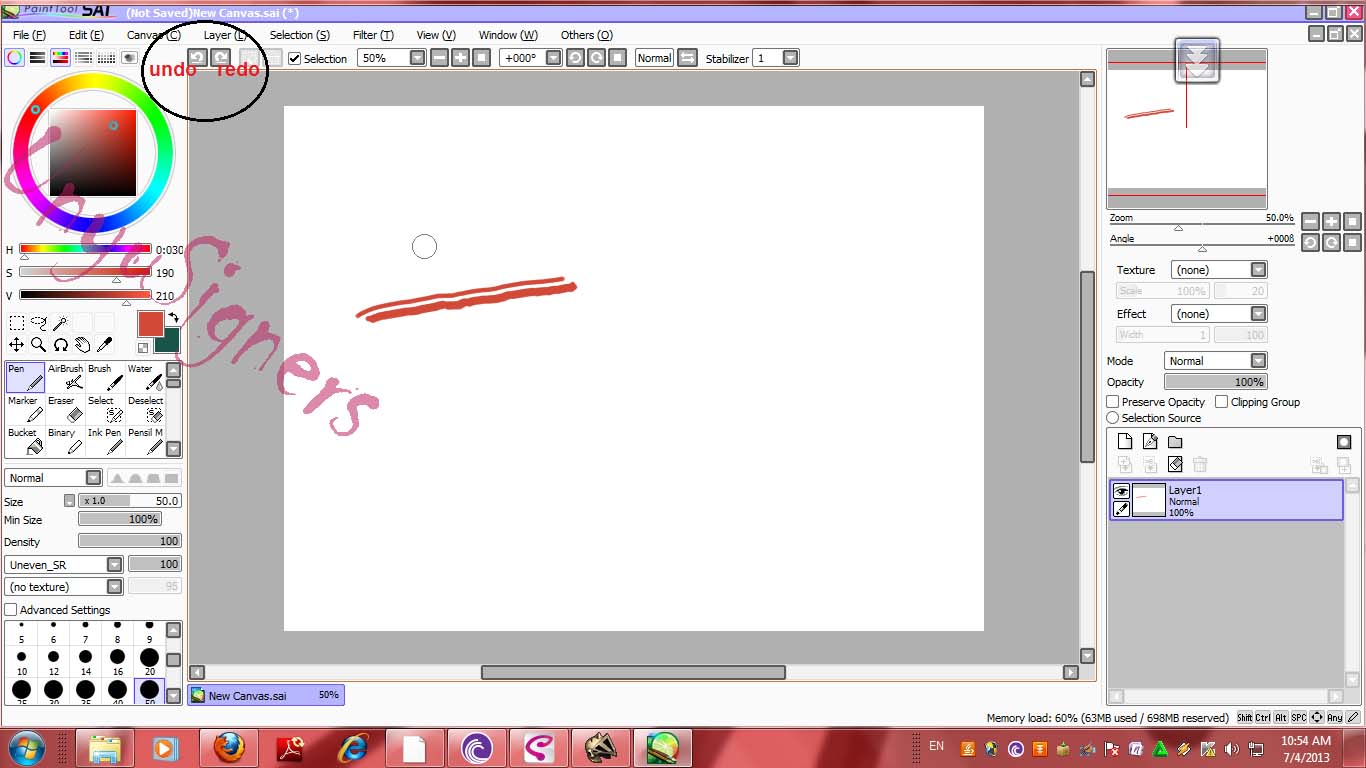 Paint Tool SAI Basic Tutorial Unyusigners