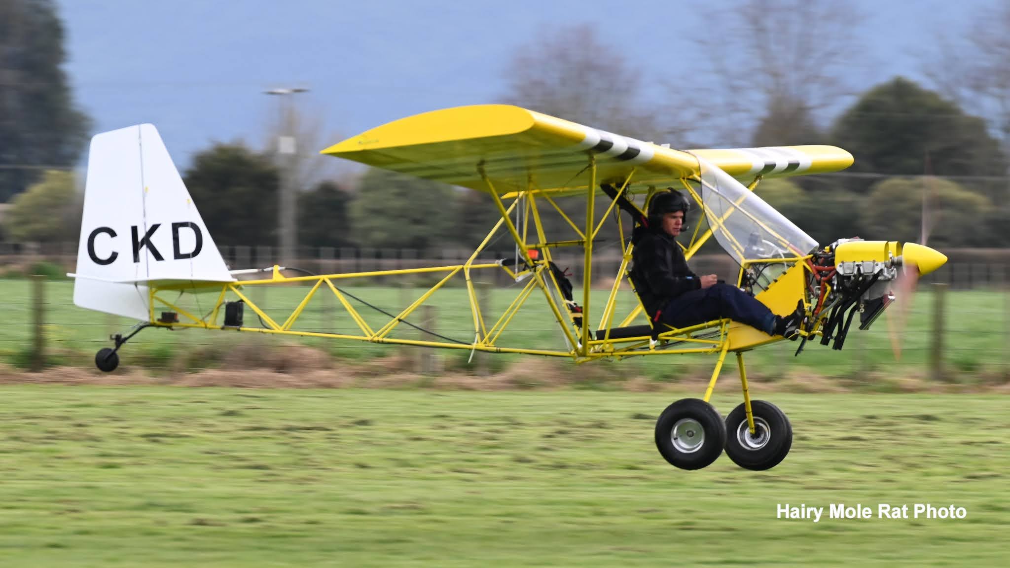 NZ Civil Aircraft TEAM Tandem Airbike First Flight at Matamata Today