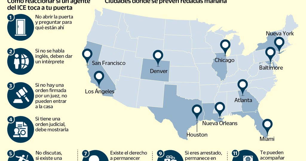 En alerta por redadas contra inmigrantes en EEUU. LA VOZ DEL NORTE
