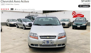 comparativa de plataformas compra de autos Ecuador