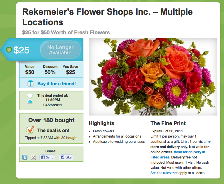 Eki Flowers To Groupon or not to Groupon?