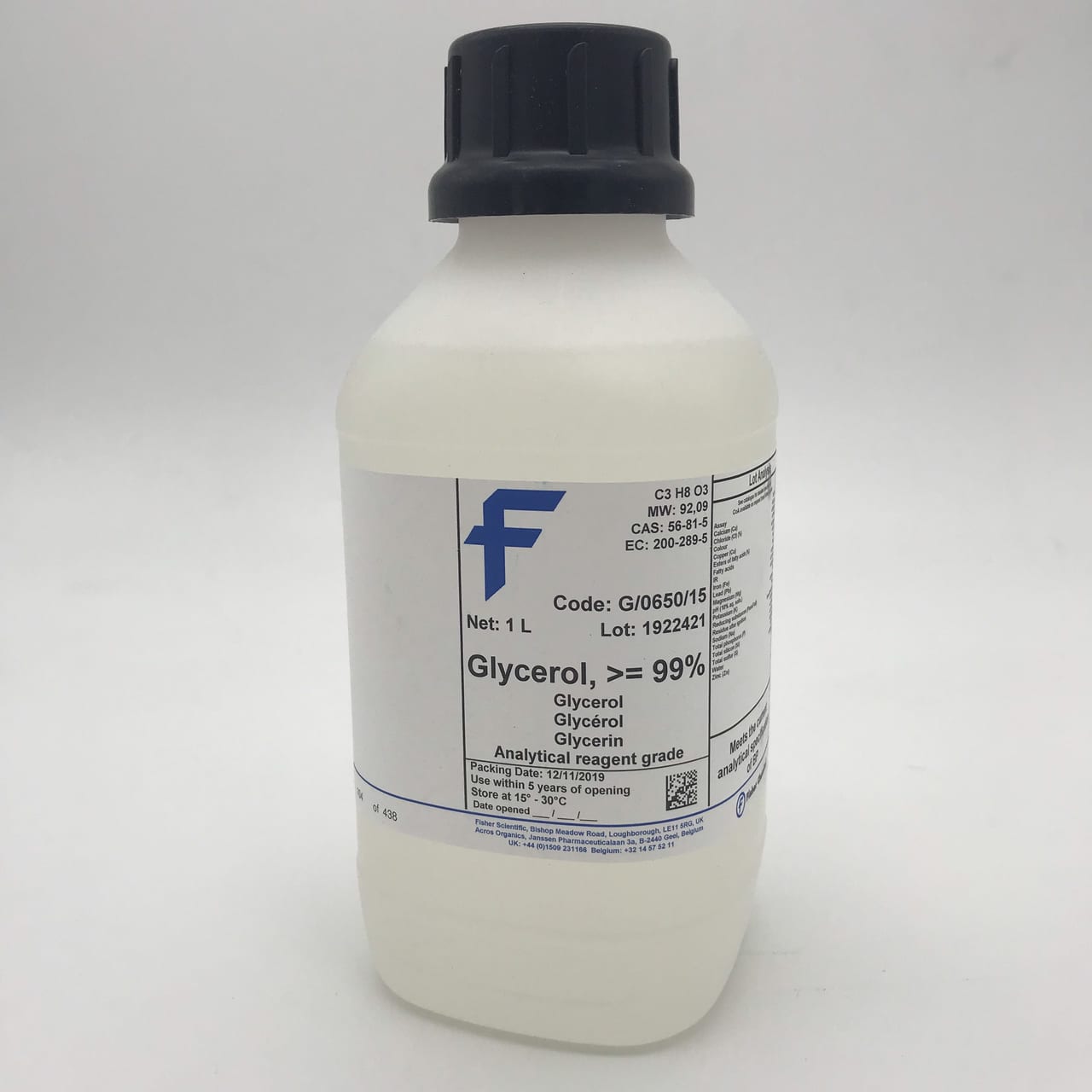 Glycerol 99 (AR, Fisher)