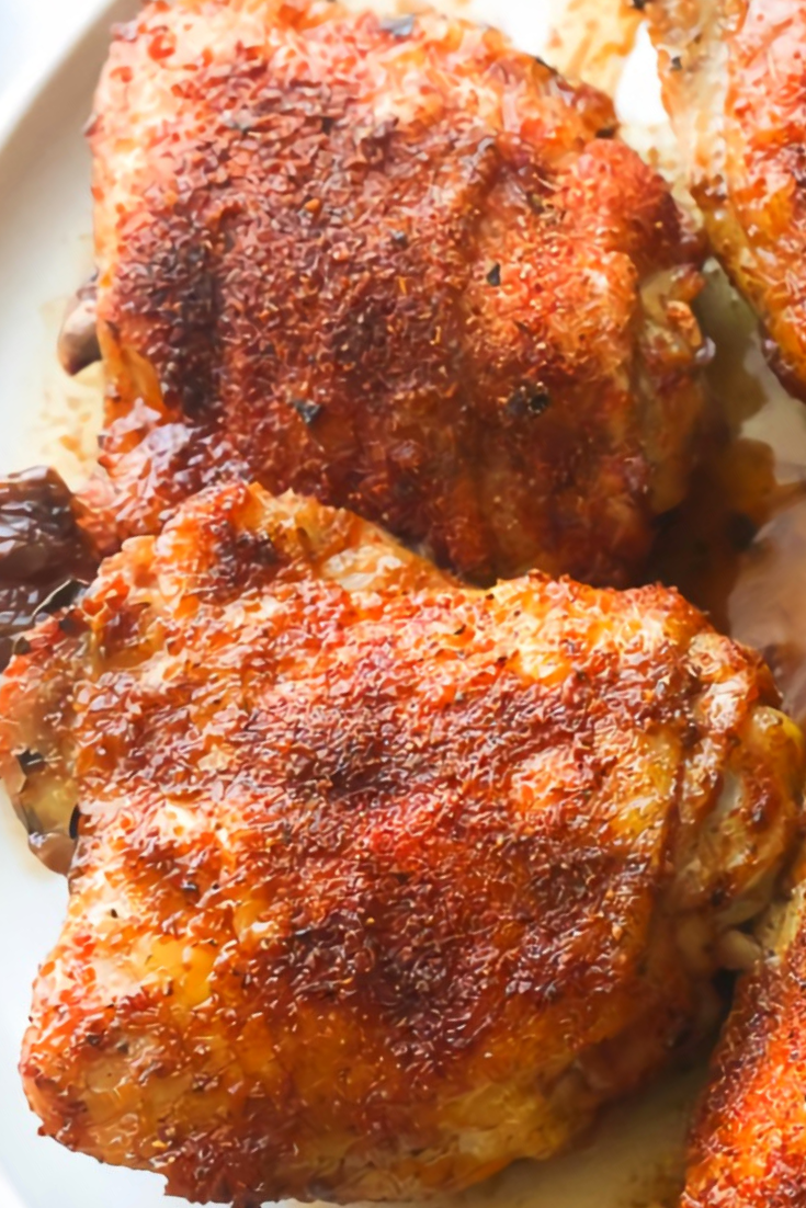 Baked Crispy Chicken Thighs Recipe Food Recipes