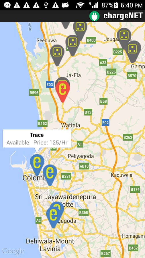 Ev Car Users In Sri Lanka Chargenet Android Mobile Curly This Service Is Available Only For Sri Lanka