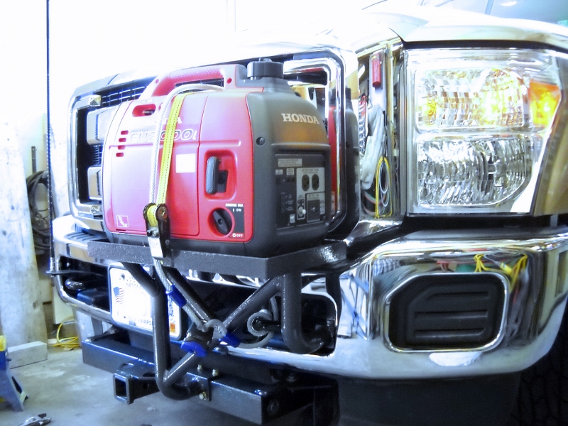 Boomers on the Move: Truck Camper Modifications….Generator & Bikes