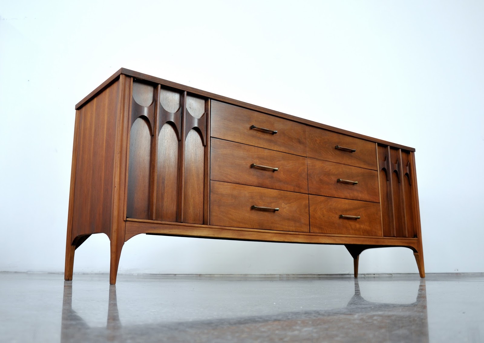 SELECT MODERN KentCoffey Perspecta Walnut and Rosewood Quadruple