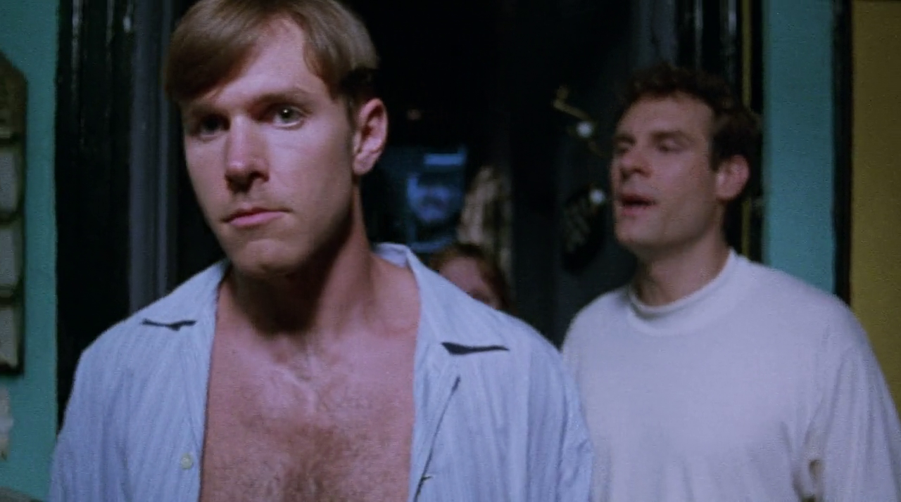ausCAPS Michael Shawn Lucas and Hugh Panaro shirtless in Broadway Damage