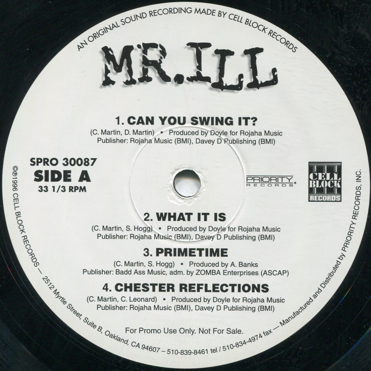 Rap Nerds Mr. Ill Can You Swing It EP