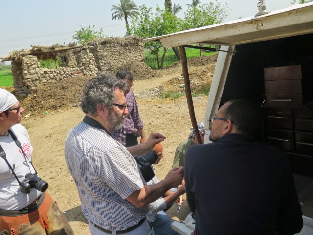 Dr. Sergio Forapani chatting with Dr. Mohsen Mohsen (right)