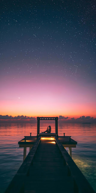 IPhone wooden pier wallpaper at sunset IPhone wooden pier wallpaper at sunset