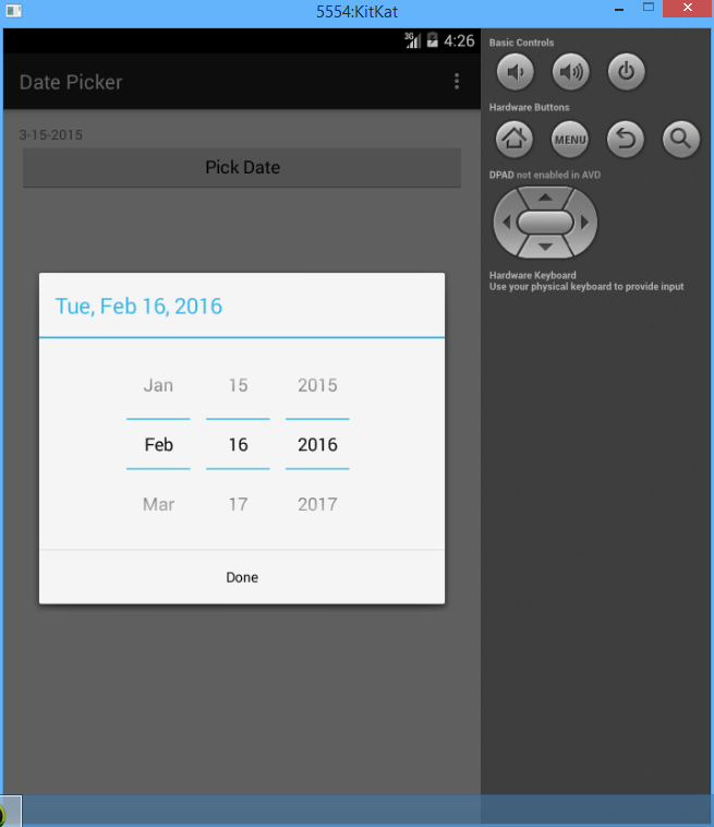 Coding Redefined | Sample Code & Tutorials: Android Date Picker
