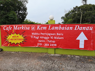 Cafe Markisa, Kem Lambaian Danau, Jasin | Makanan sedap dalam suasana damai di tepi tasik