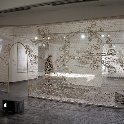 exhibition ‘Poincts en suspension’ by artist Annie Bascoul. exhibition ‘Poincts en suspension’ by artist Annie Bascoul.