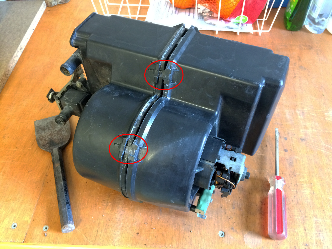 Stu's AK427 Build Heater Assembly VW Polo Mk2