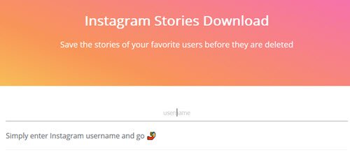 Scarica le storie di Instagram