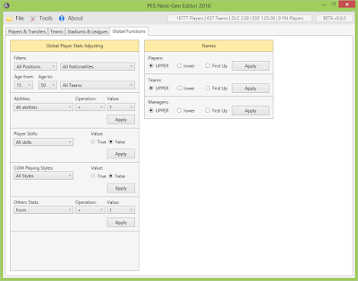 [PC-Editor] PES Next-Gen Editor 2016 BETA 0.6.0 - 01/10/2016
