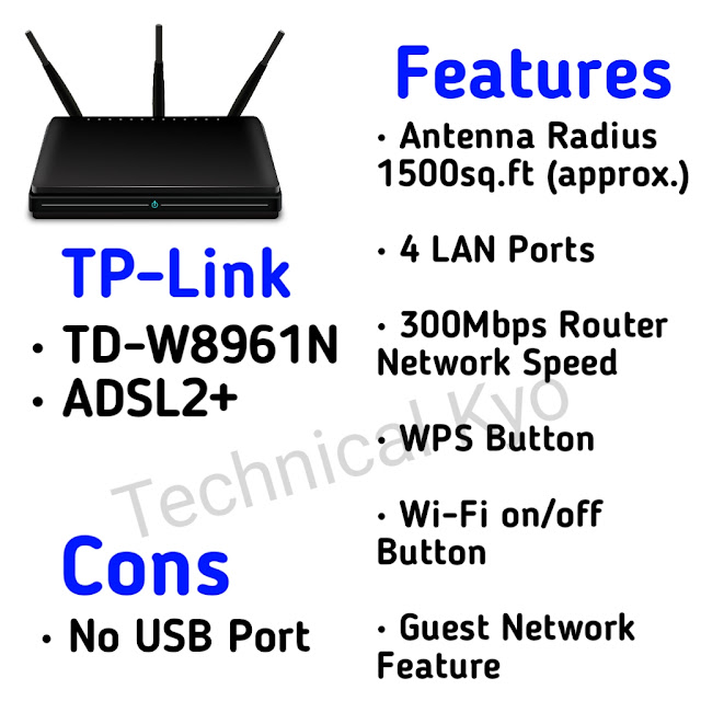 Best ADSL Wi-Fi Router for BSNL Broadband Connection by technicalkyo