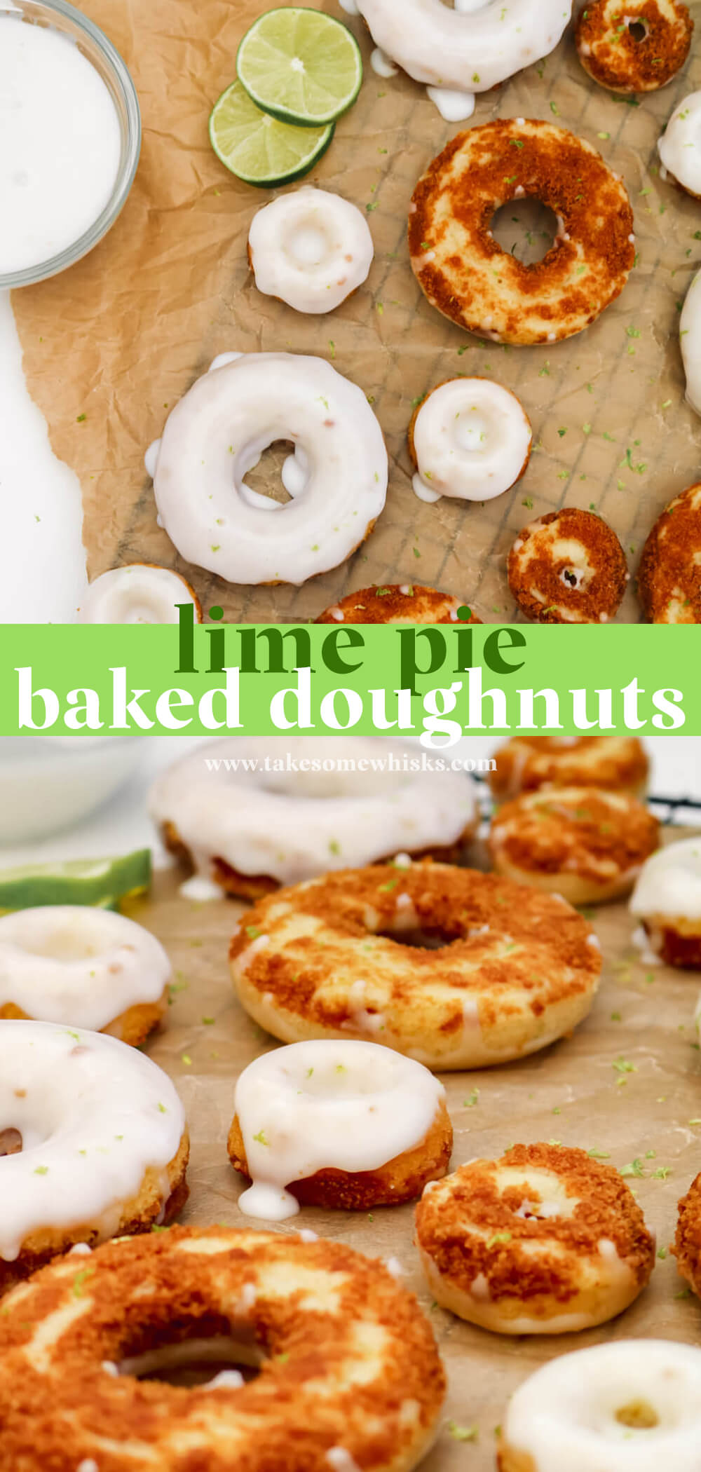 Lime Pie Baked Doughnuts | Take Some Whisks