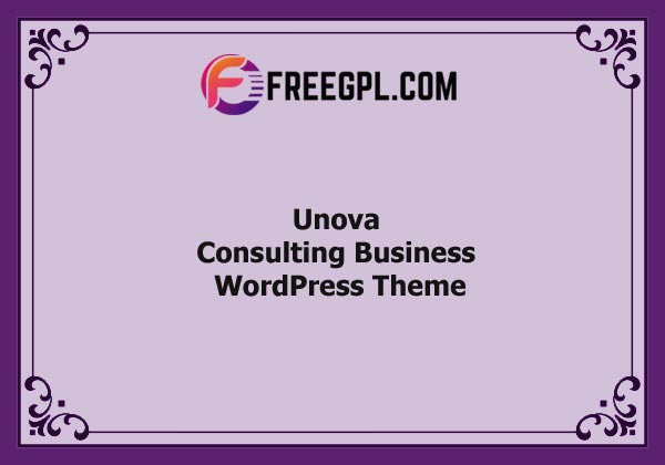 Unova – Consulting Business WordPress Theme Nulled Download Free
