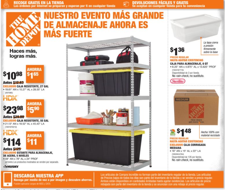 Ahorros Diarios Usando Cupones Especiales en las tiendas The Home