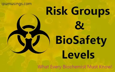 Risk groups and Biosafety Levels - An Overview - What Every Biochemist Must Know! (#biosafety)(#biorisklevels)(#biochemistry)(#ipumusings)