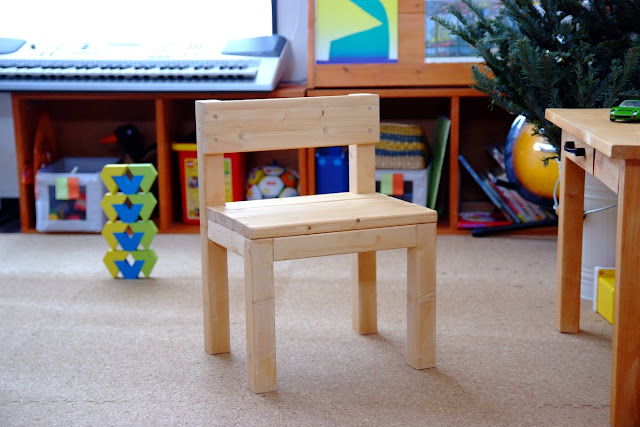 DIYで手作りしたキッズチェア