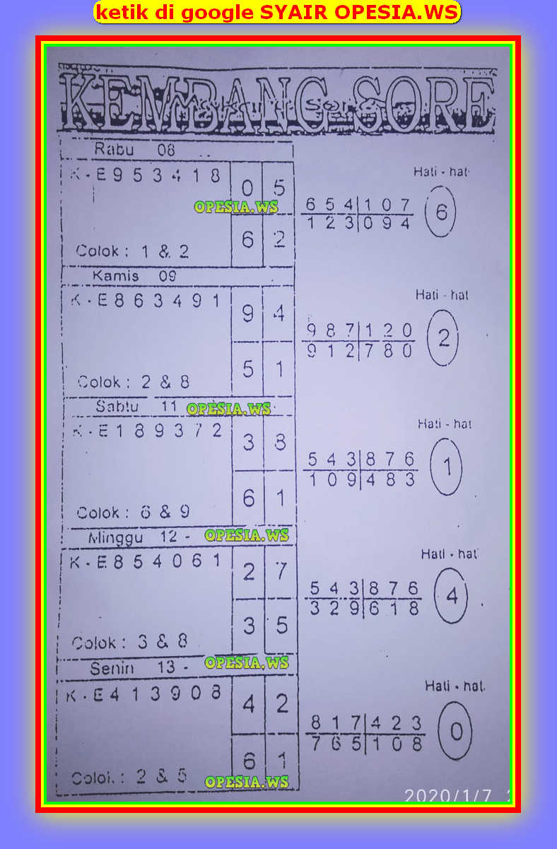 Syair Opesia Archives Laman 11 Dari 11 Prediksi Togel Hari Ini Sgp Sd Hk Malam Ini Jitu Jp