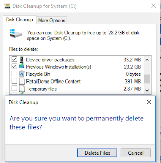 Proses menghapus Windows Old Proses menghapus Windows Old