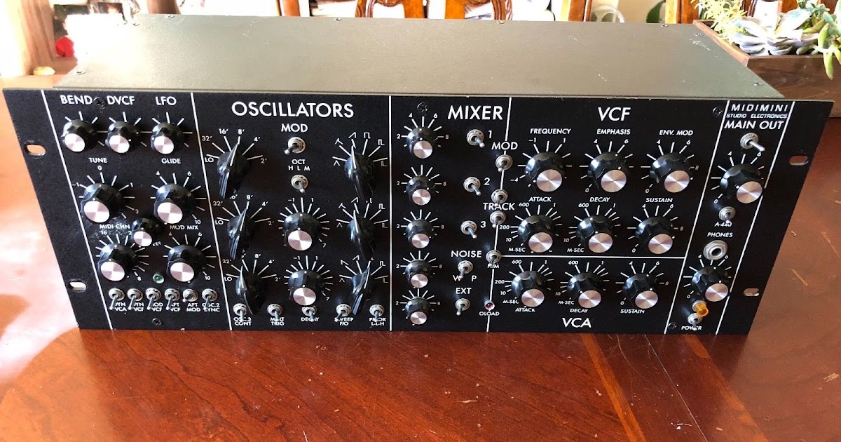 MATRIXSYNTH: Studio Electronics Midimini Analog Minimoog Rack Mount Synth