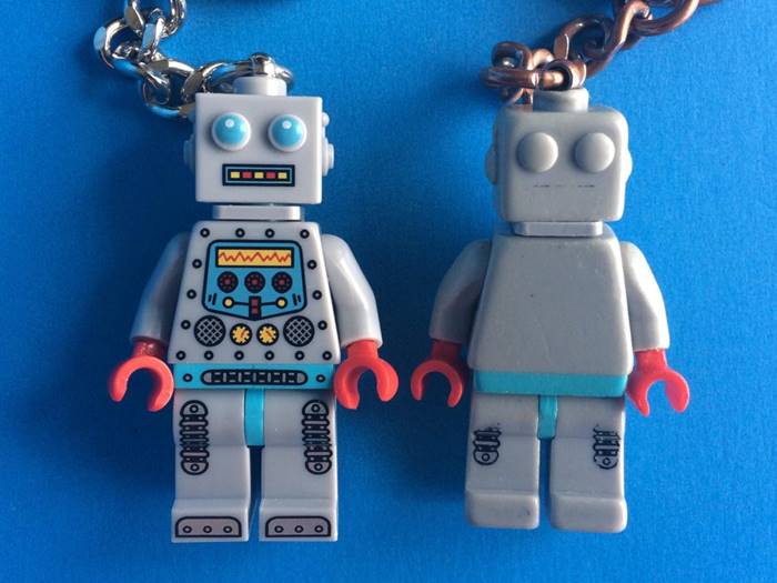 After several years of faithful service, it's time to retire my Lego robot keychain
