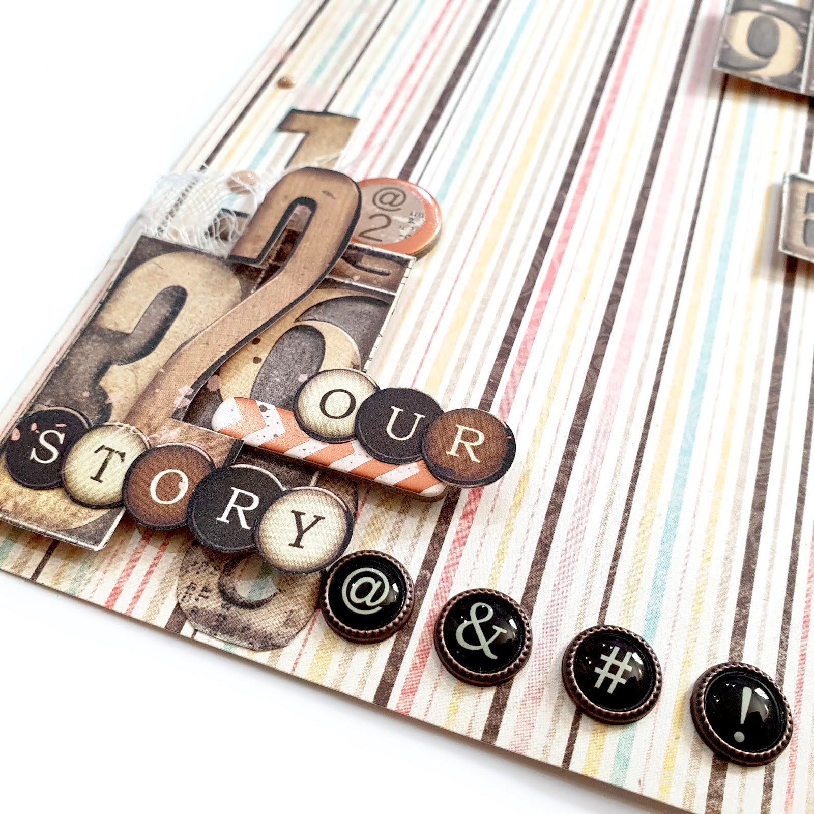 The BoBunny Blog: Family Heirlooms Scrapbook Layout with Beige and Brown  Color Scheme