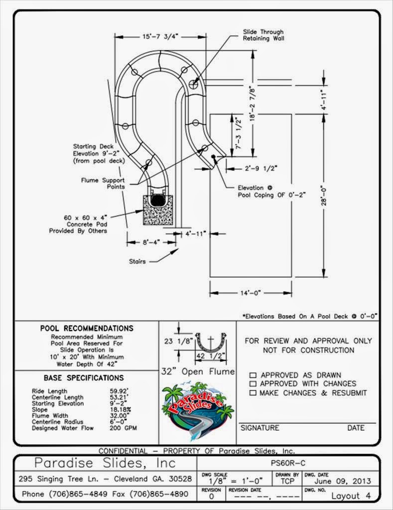 Paradise Slides Residential Water Slides custom made to fit YOUR space!