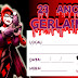 Modelo de Convite do Coringa e Arlequina