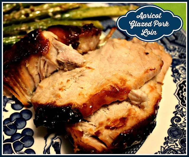 Sweet Tea and Cornbread Slow Cooker Apricot Glazed Pork Loin!