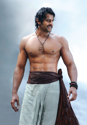 Prabhas six pack body in Baahubali movie