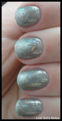 nabi new blue glitter nail polish