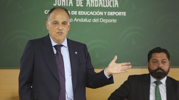 Tebas habla del Málaga CF en una conferencia