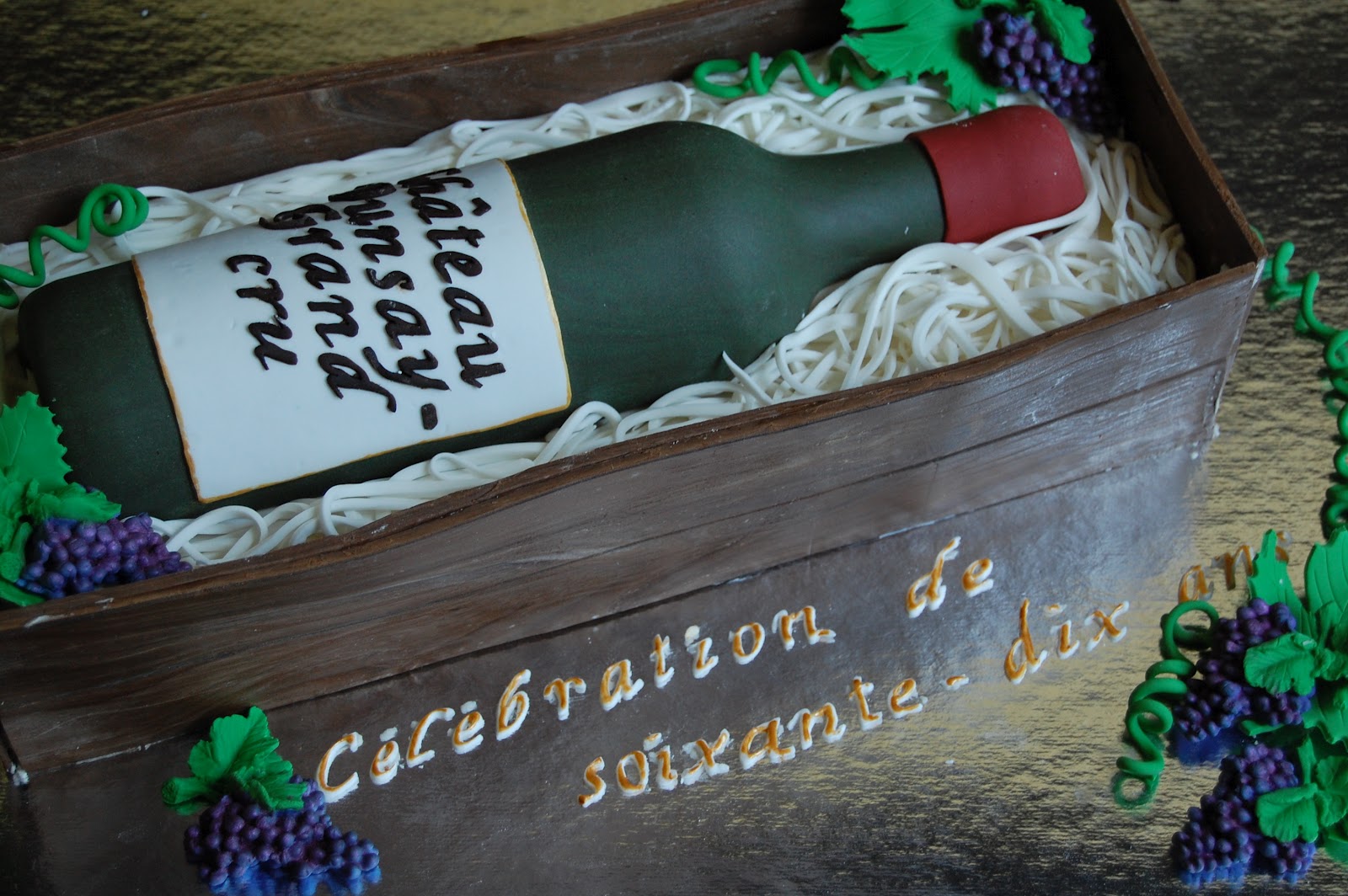 CUSTOMISED CAKES BY JEN Wine Bottle Cake