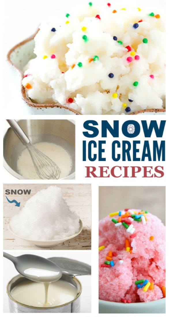 Easy and delicious ways to make ice cream using snow! #snow #snowicecreamrecipe #snowicecream #howtomakesnowicecream #growingajeweledrose #activitiesforkids