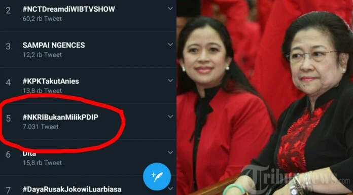 Tak Rela Indonesia Jadi Negara Komunis, Netizen Ramaikan Tagar #NKRIBukanMilikPDIP