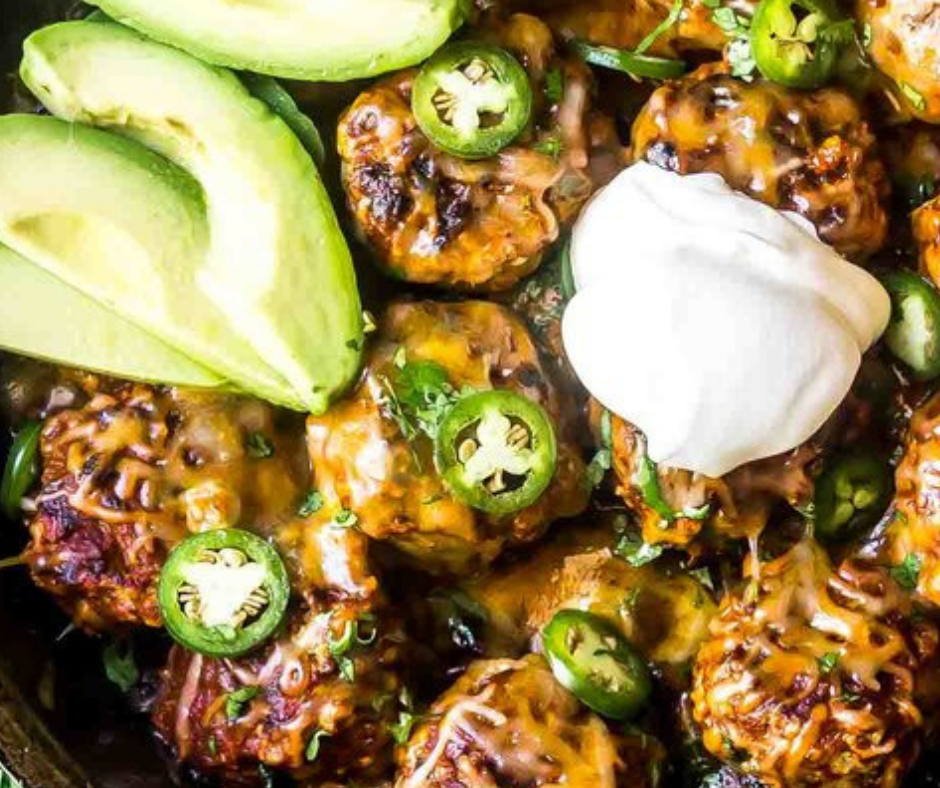 Keto Enchilada Meatball Skillet Nabila Kitchen