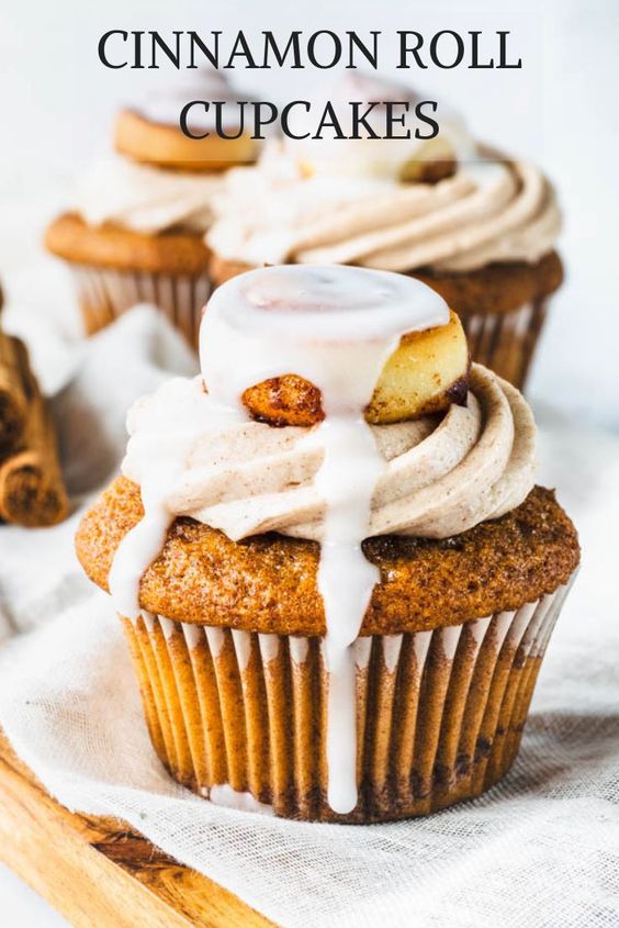 Cinnamon Roll Cupcakes - HEALTHY FOR RECIPE